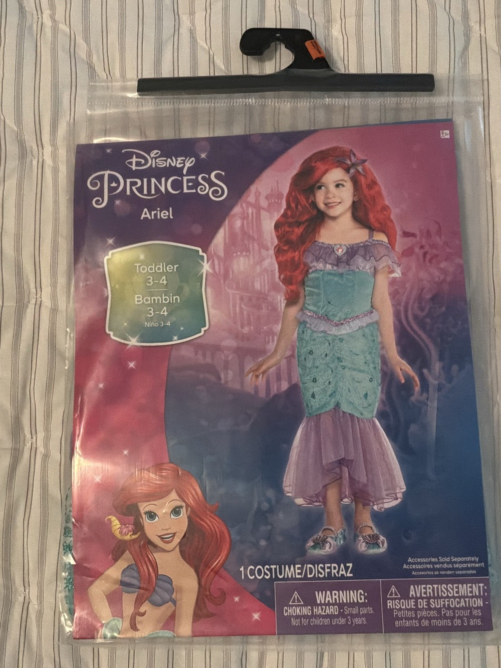 Disney Princess Ariel Toddler Costume Girls 3T-4T